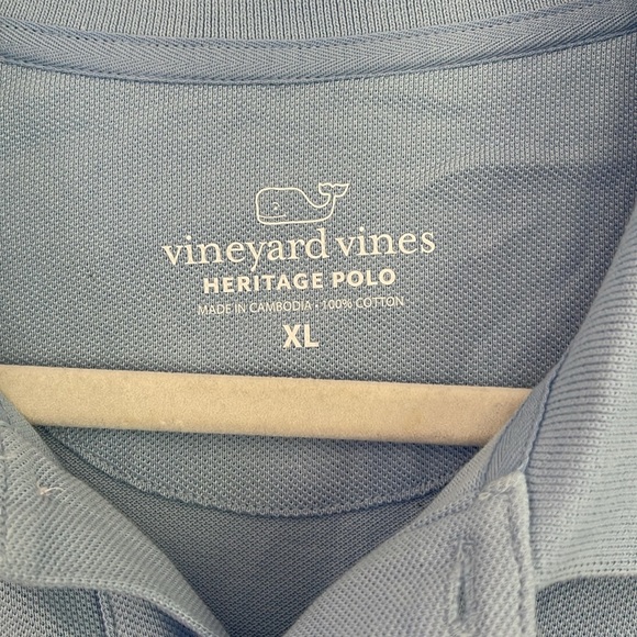 Vineyard Vines XL Heritage Pique Polo. Color Jake Blue. New with tags! - Picture 3 of 5